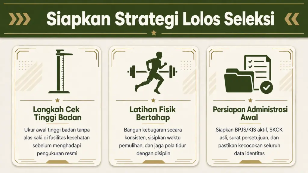 syarat tinggi bintara tni