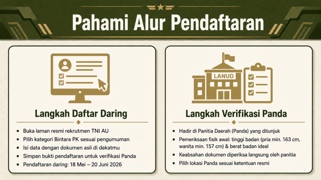 persyaratan bintara pk tni au