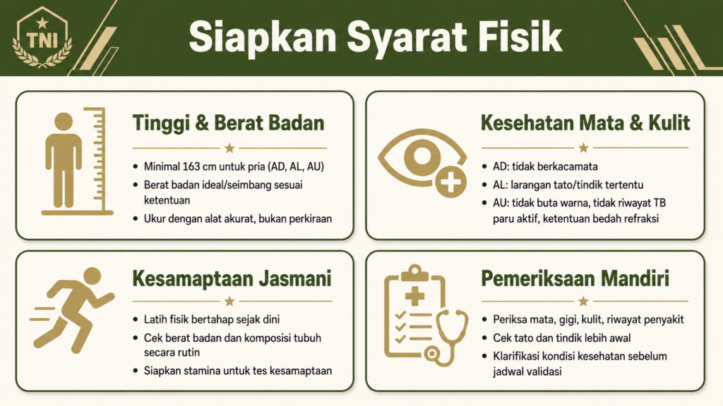 persyaratan bintara pk pria tni