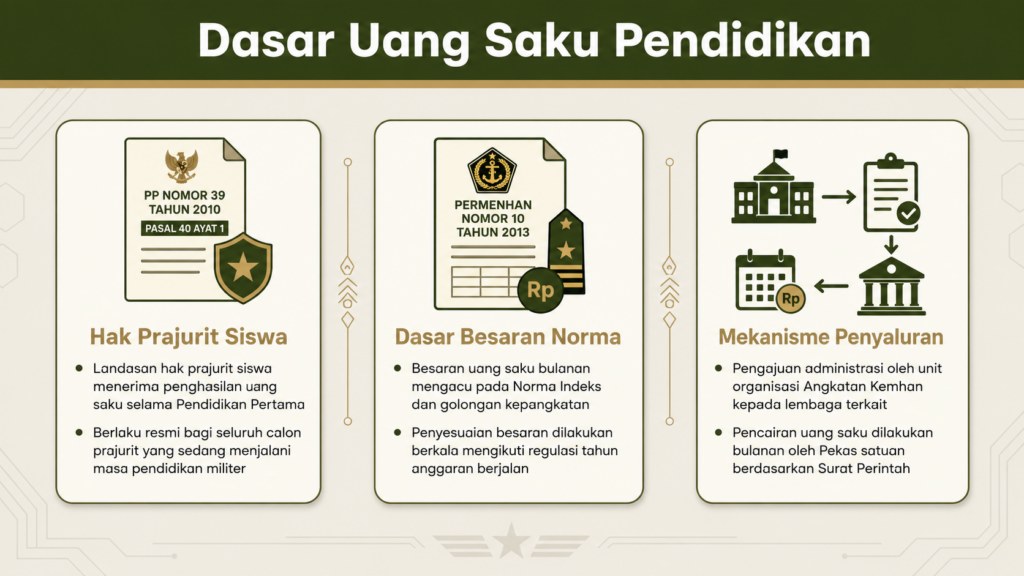 Berapa uang saku saat pendidikan TNI
