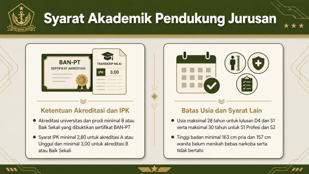 PA PK TNI jurusan yang dibutuhkan