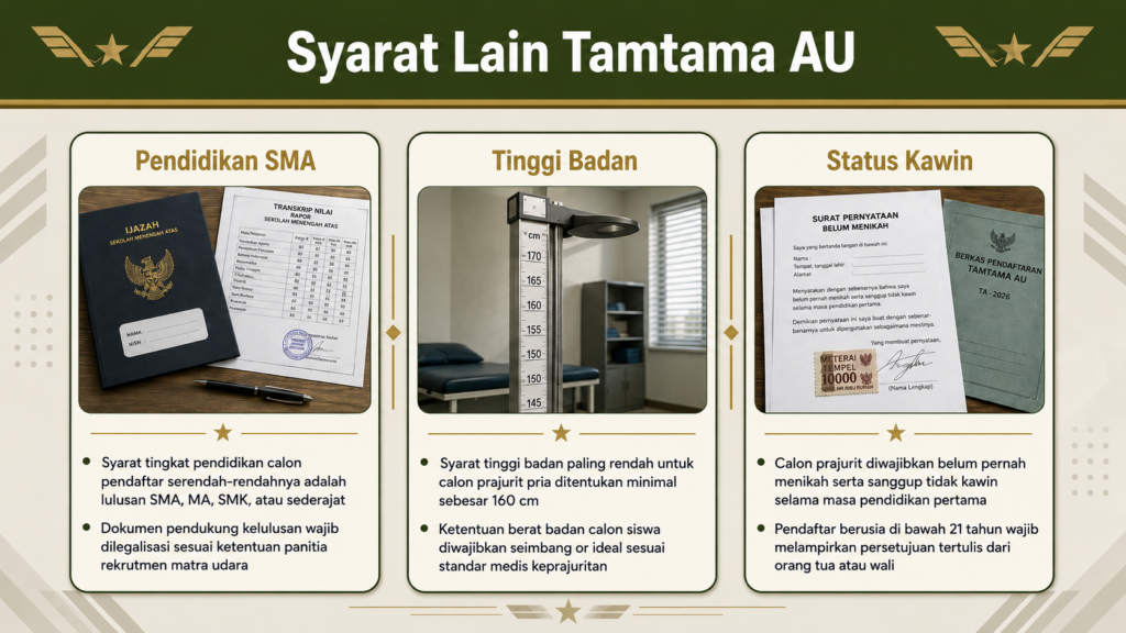 batas usia maksimal daftar tamtama pk tni au