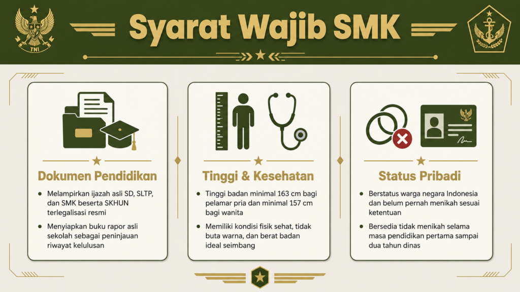 apakah lulusan smk bisa daftar bintara pk tni au