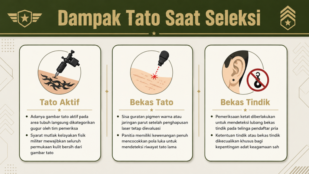kenapa tni tidak boleh bertato dan bertindik