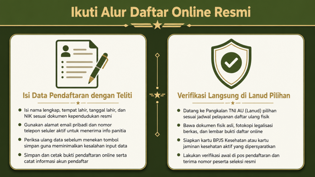 pendaftaran pk tni au