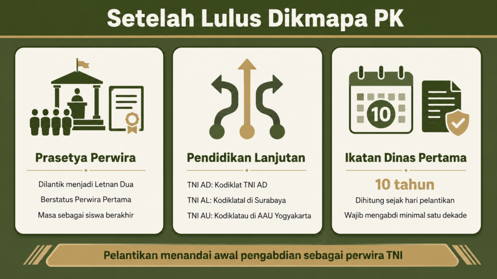 Berapa lama pendidikan PK TNI