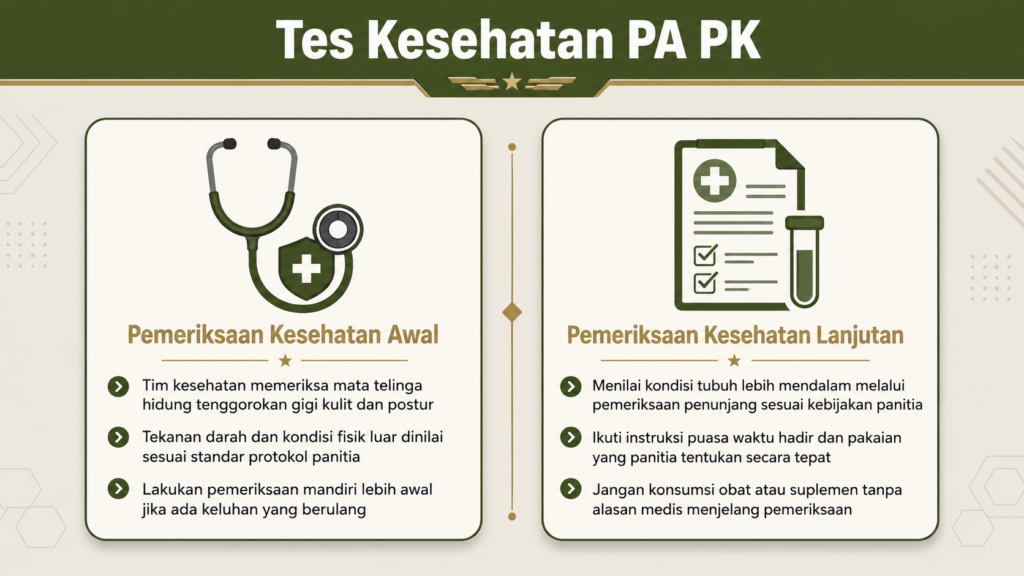 tahapan tes papk tni