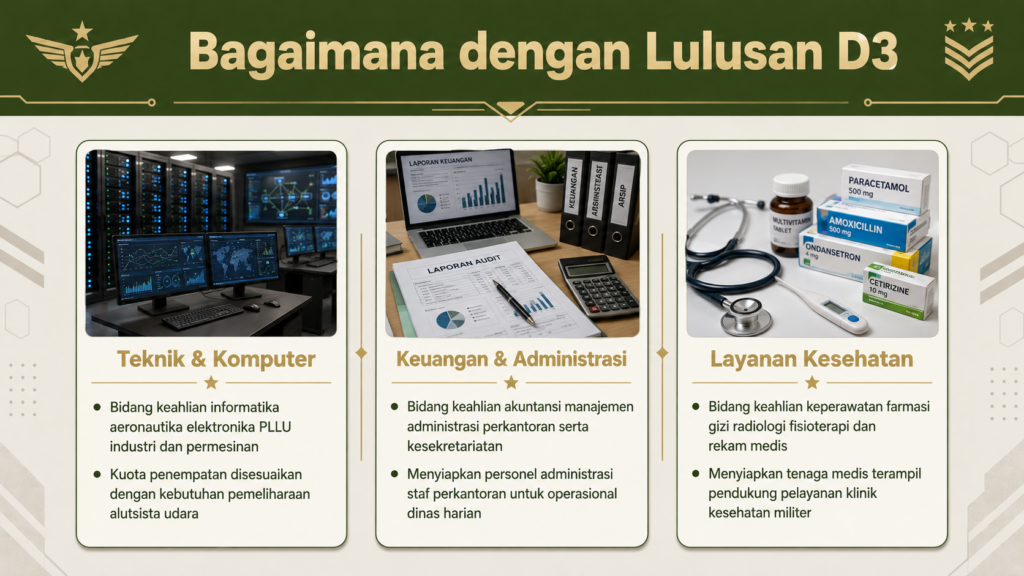 jurusan apa saja yang bisa daftar bintara pk tni au