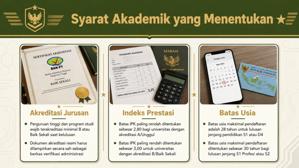 daftar jurusan s1 yang dibutuhkan pa pk tni