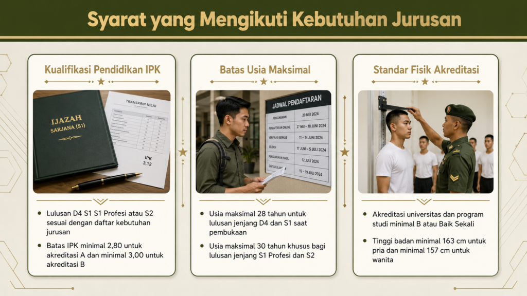Jurusan yang dibutuhkan Pa PK TNI Gelombang II 2026