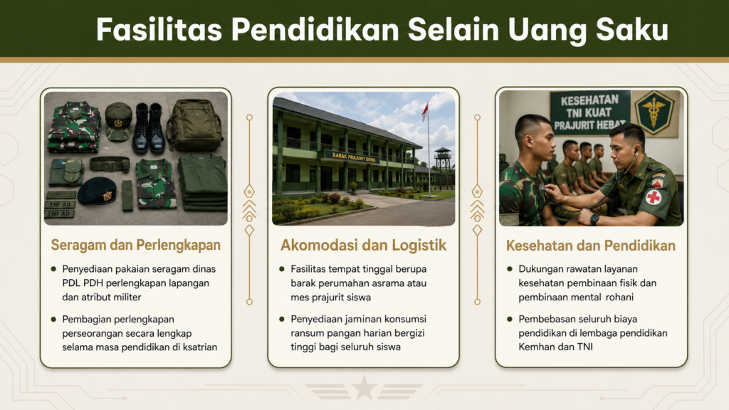 Berapa uang saku saat pendidikan TNI
