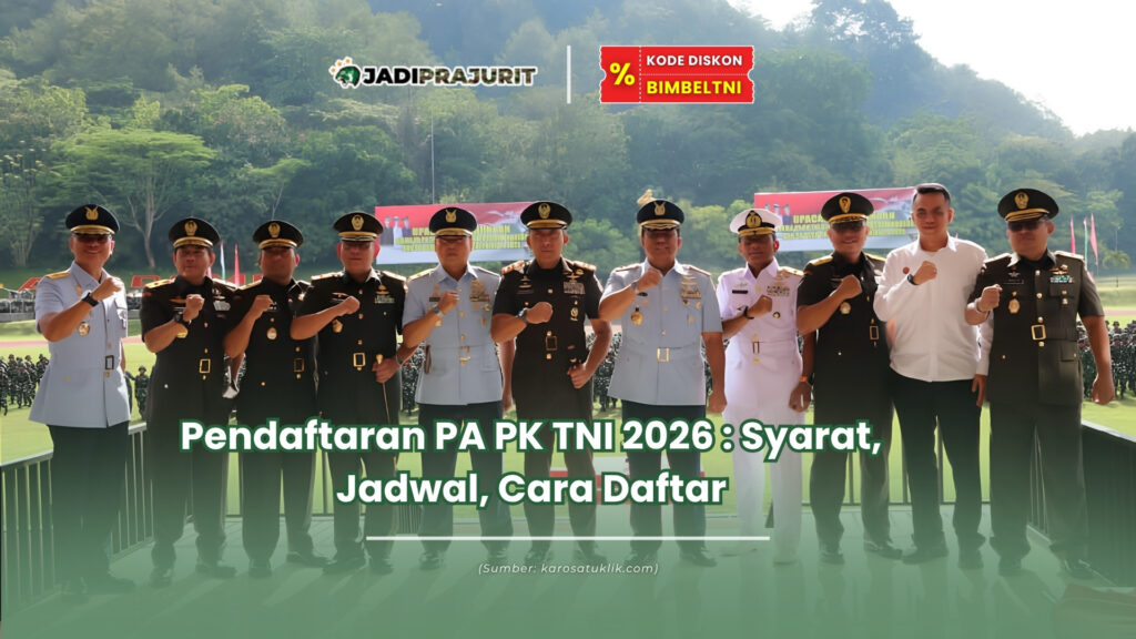 pendaftaran pa pk tni 2026