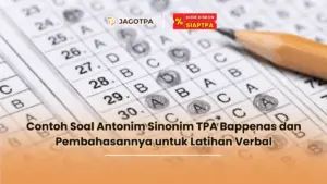 contoh soal antonim sinonim tpa bappenas