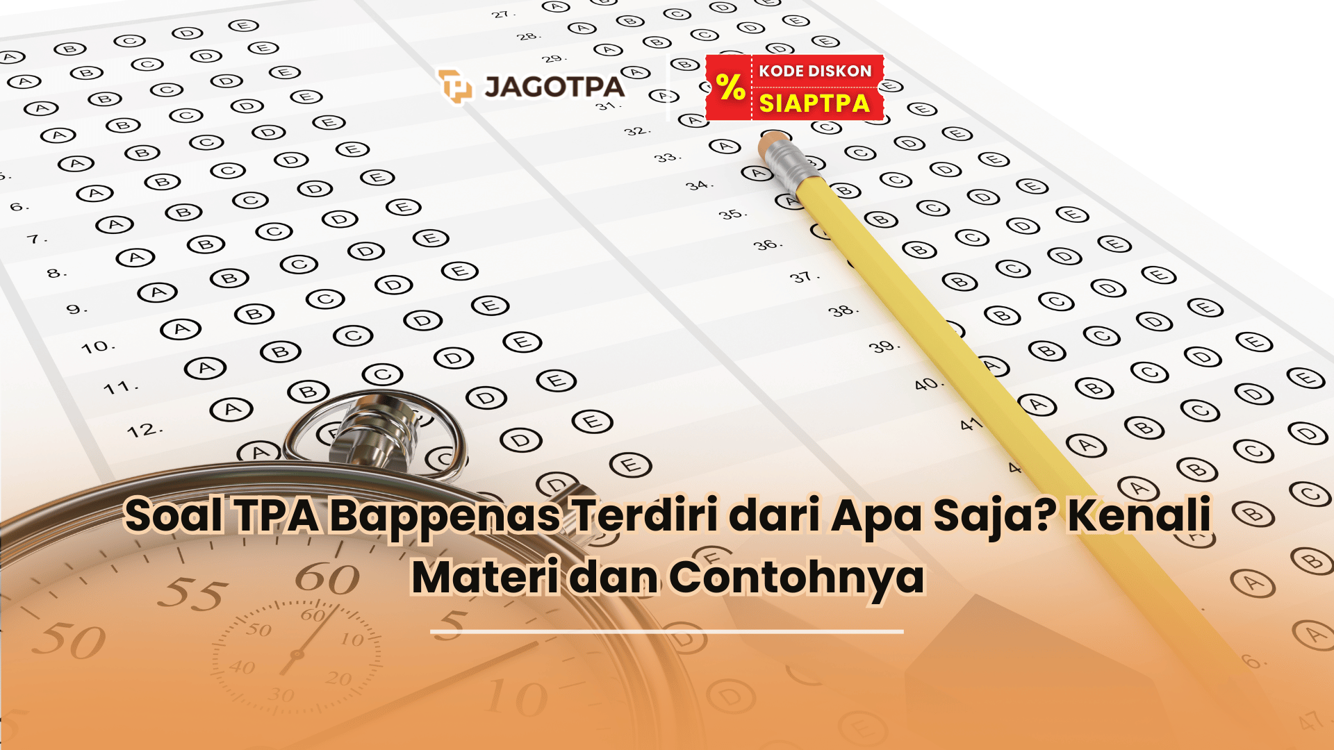 soal tpa bappenas terdiri dari apa saja