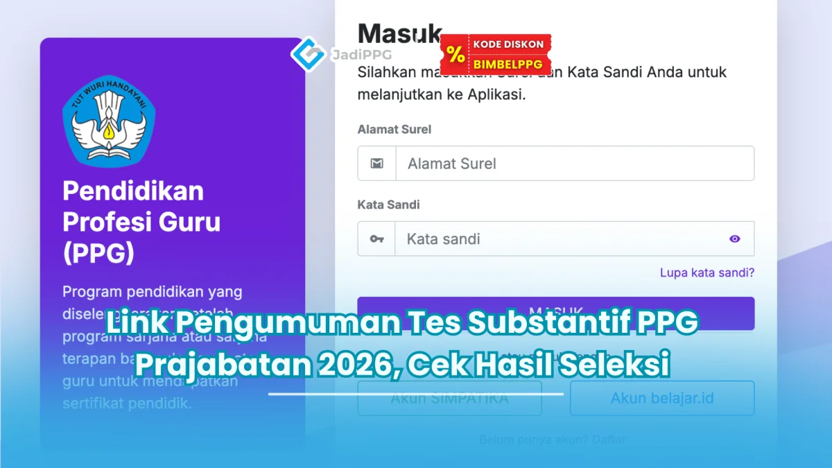pengumuman tes substantif ppg