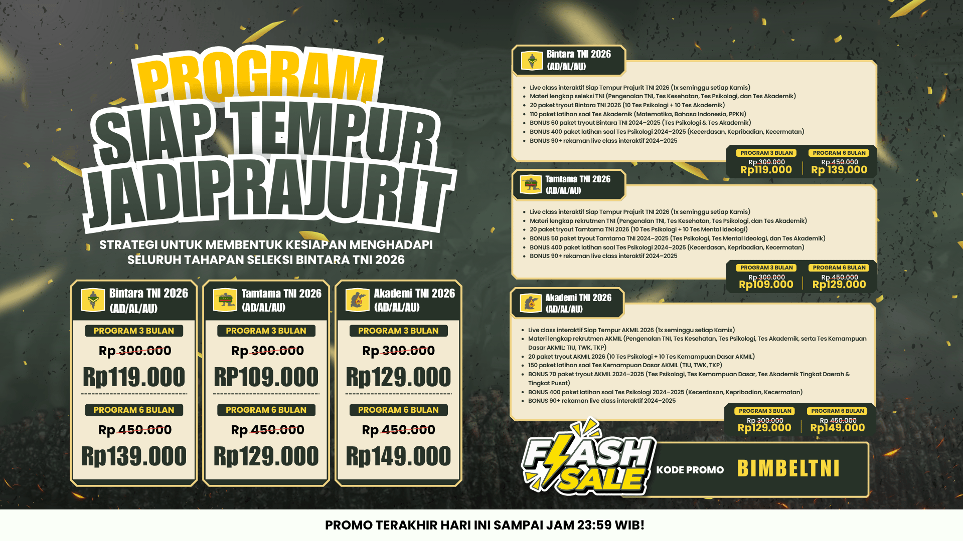 KODE PROMO JADIPRAJURIT - PROMO FLASH SALE - ARTIKEL