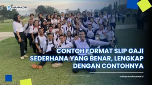 contoh slip gaji sederhana