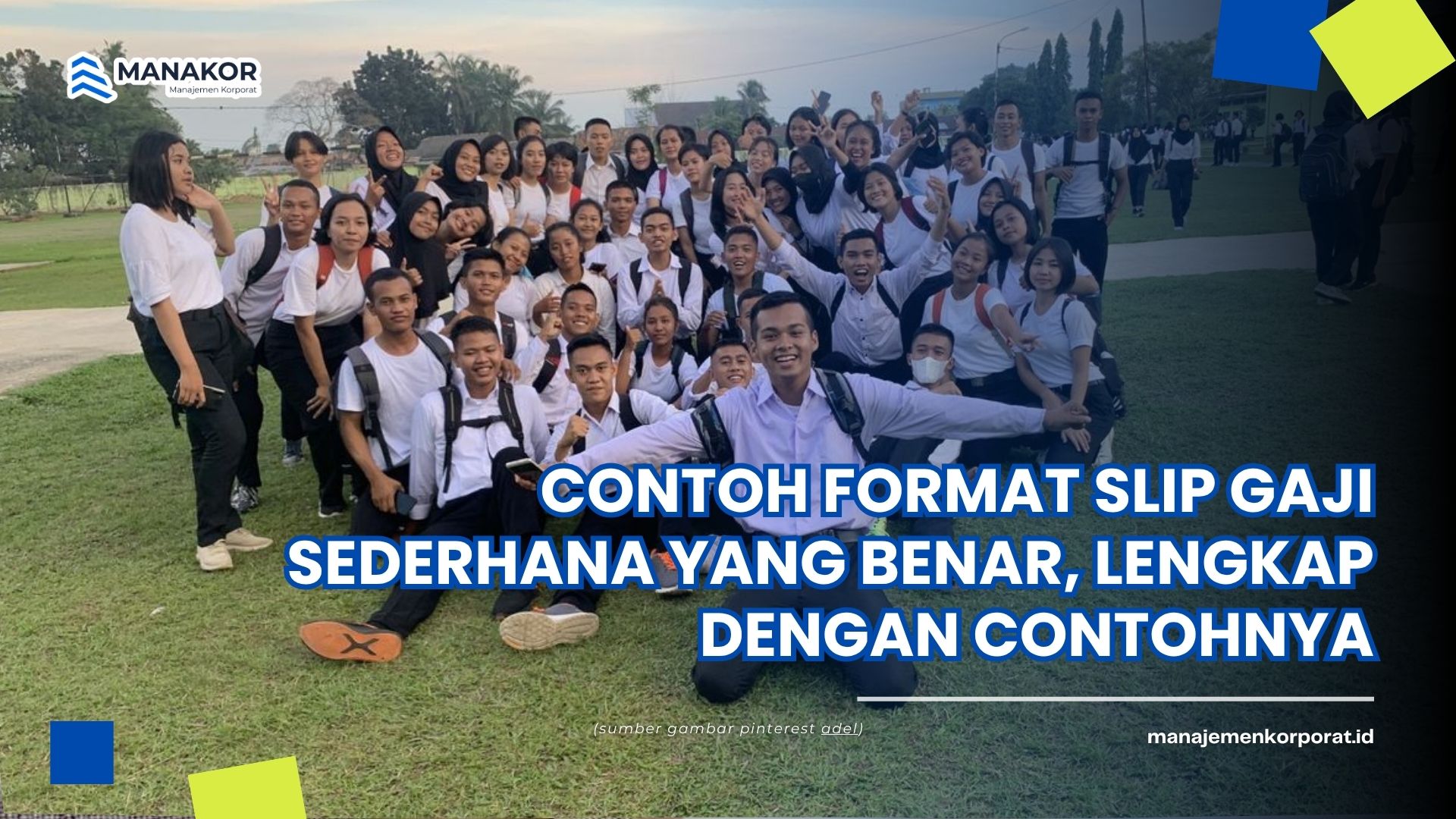 contoh slip gaji sederhana