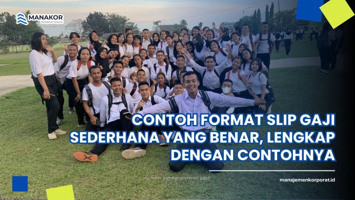 contoh slip gaji sederhana