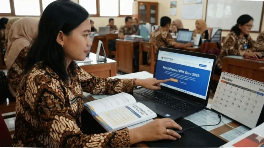 peserta sedang daftar ppg