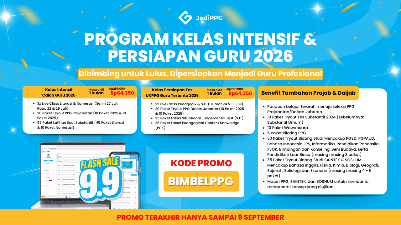 KODE PROMO JADIPPG 5-9 September 2026 (Artikel)