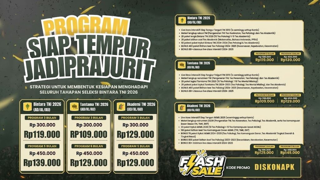 Kode Promo JadiPrajurit