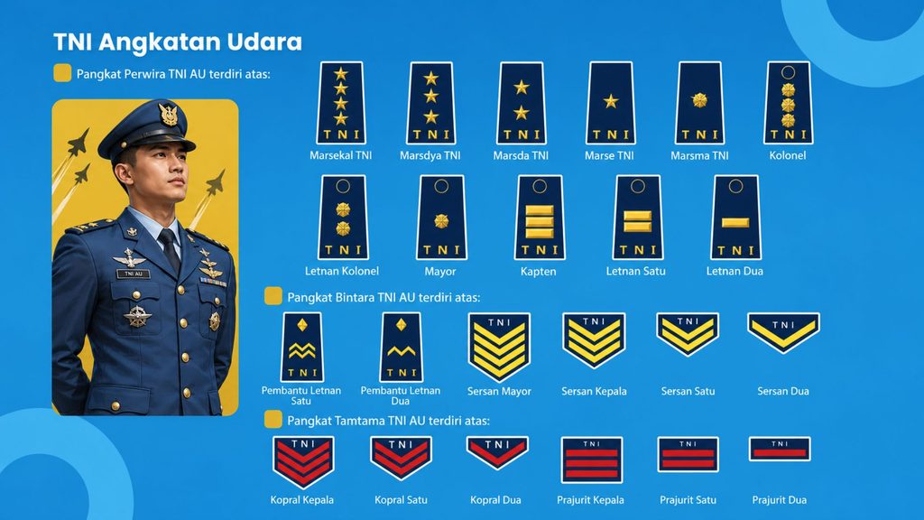 Urutan Pangkat TNI AU