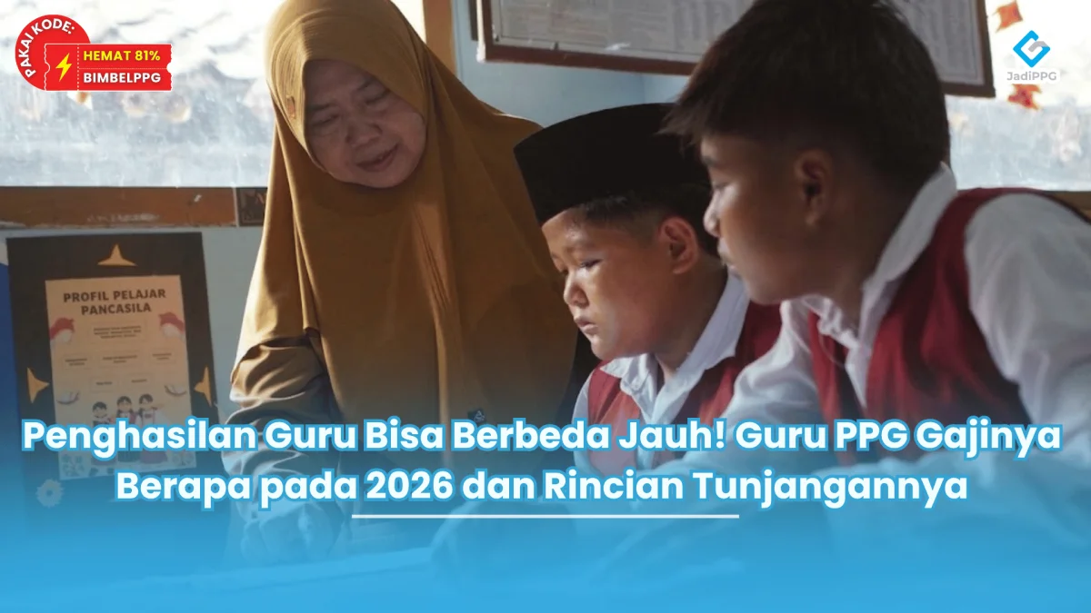 Penghasilan Guru Bisa Berbeda Jauh! Guru PPG Gajinya Berapa pada 2026 dan Rincian Tunjangannya