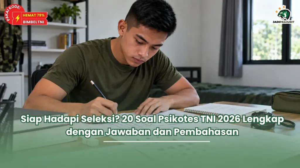 Siap Hadapi Seleksi? 20 Soal Psikotes TNI 2026 Lengkap dengan Jawaban dan Pembahasan
