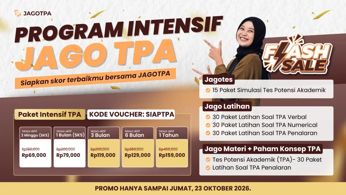 KODE PROMO JAGOTPA 20 - 23 Oktober 2026 (Artikel)