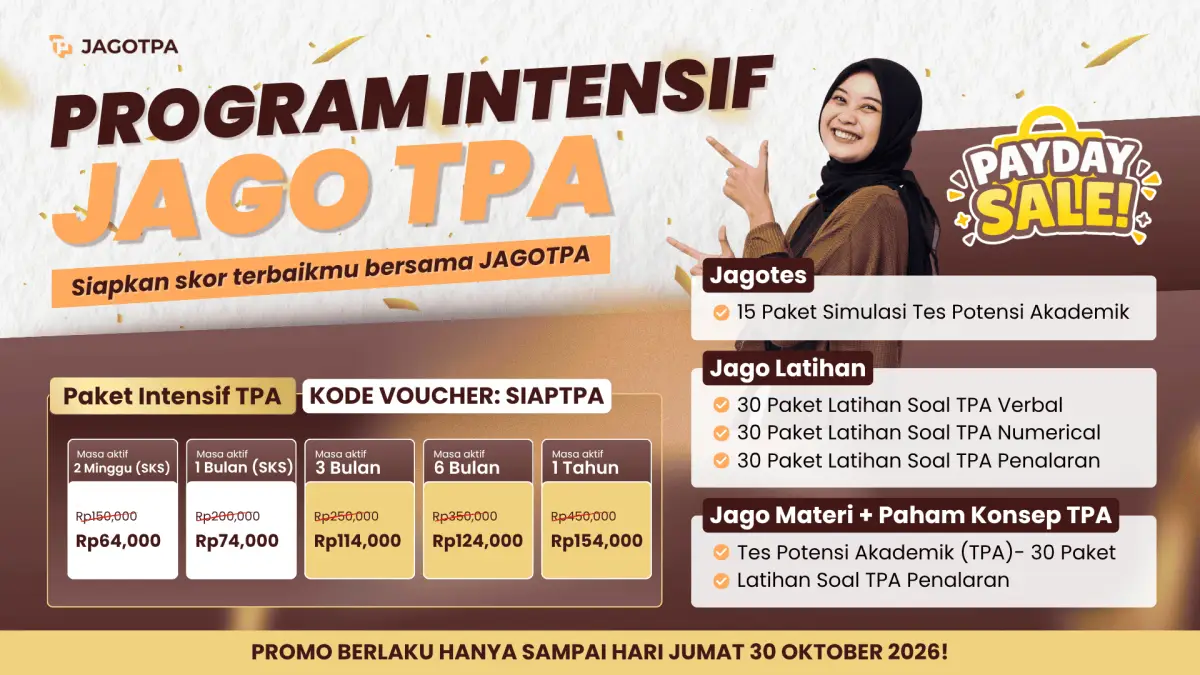 KODE PROMO JAGOTPA 23 - 30 Oktober 2026 (Artikel)