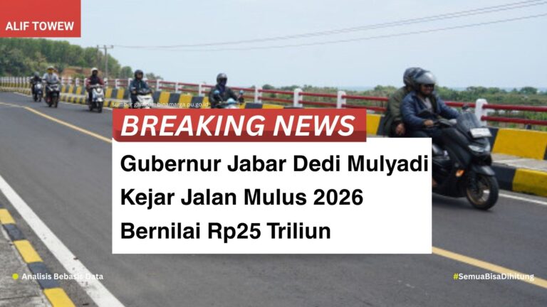 Gubernur Jabar Dedi Mulyadi Kejar Jalan Mulus 2026 Bernilai Rp25 Triliun
