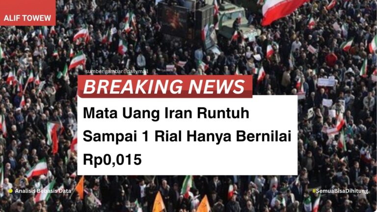 Mata Uang Iran Runtuh Sampai 1 Rial Hanya Bernilai Rp0,015