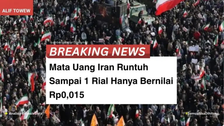 Mata Uang Iran Runtuh Sampai 1 Rial Hanya Bernilai Rp0,015