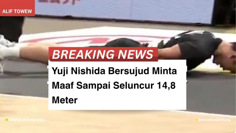 Yuji Nishida Bersujud Minta Maaf Sampai Seluncur 14,8 Meter