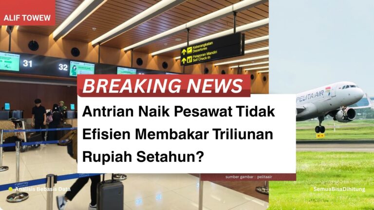 Antrian Naik Pesawat Tidak Efisien Membakar Triliunan Rupiah Setahun?