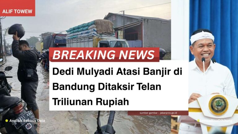 Dedi Mulyadi Atasi Banjir di Bandung Ditaksir Telan Triliunan Rupiah