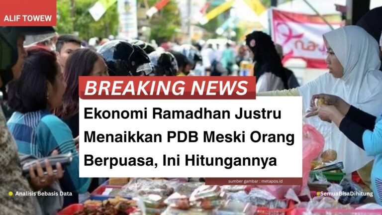 Ekonomi Ramadhan Justru Menaikkan PDB Meski Orang Berpuasa, Ini Hitungannya