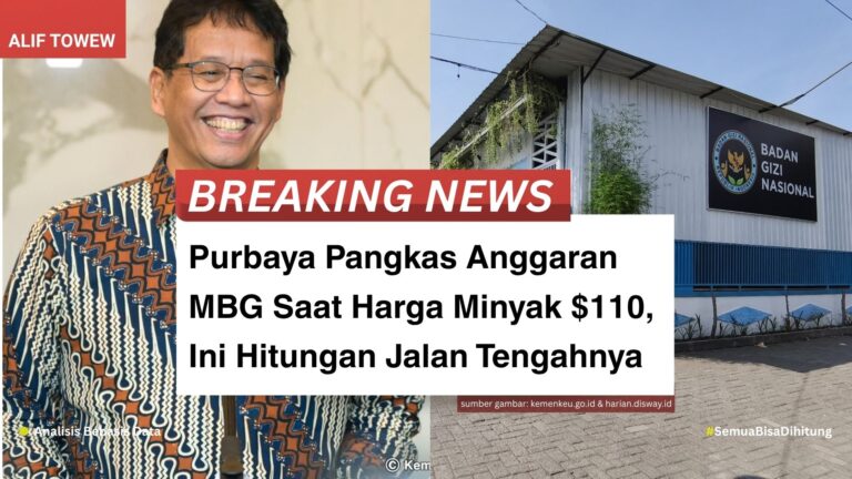 Purbaya Pangkas Anggaran MBG Saat Harga Minyak $110, Ini Hitungan Jalan Tengahnya