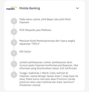 Tatacara pembayaran aplikasi cerebrum bimbel SNBT SNBP