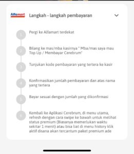 Tatacara pembayaran aplikasi cerebrum bimbel SNBT SNBP