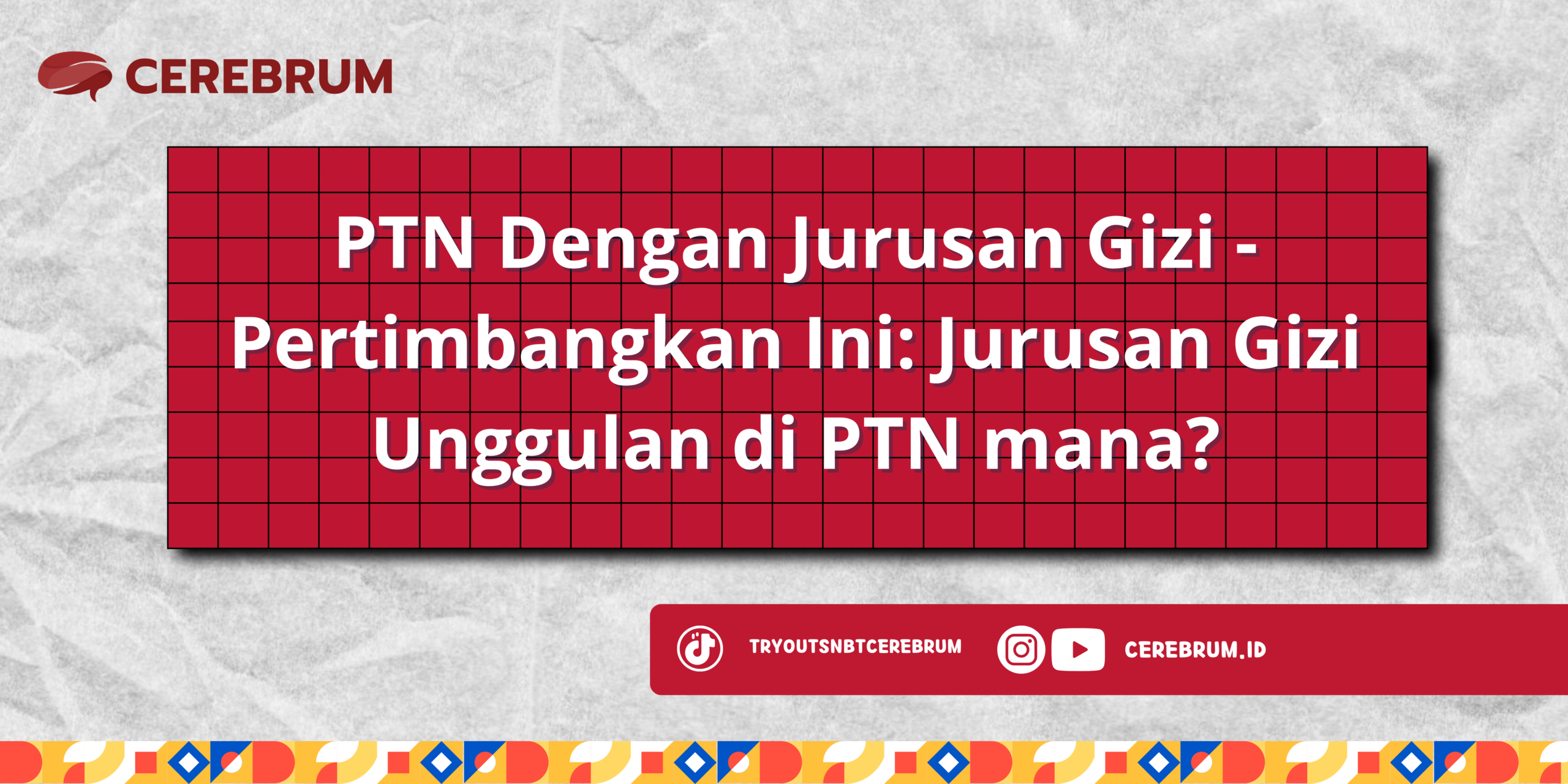 PTN Dengan Jurusan Gizi