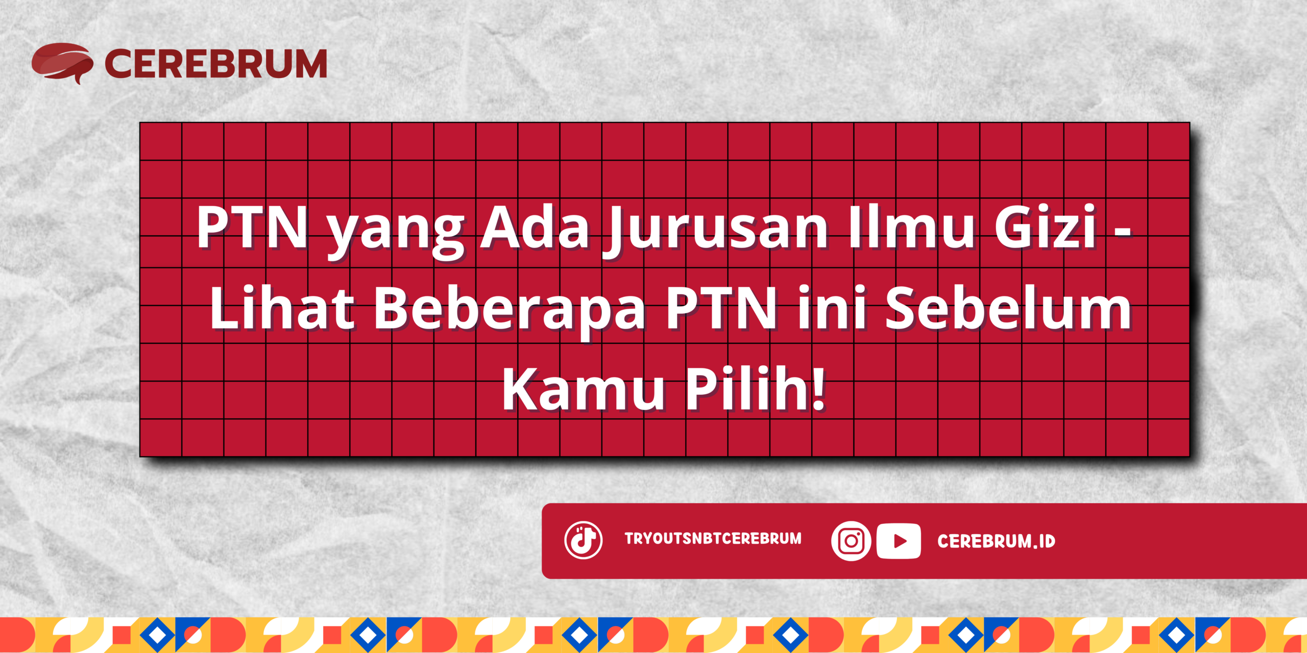 PTN yang Ada Jurusan Ilmu Gizi