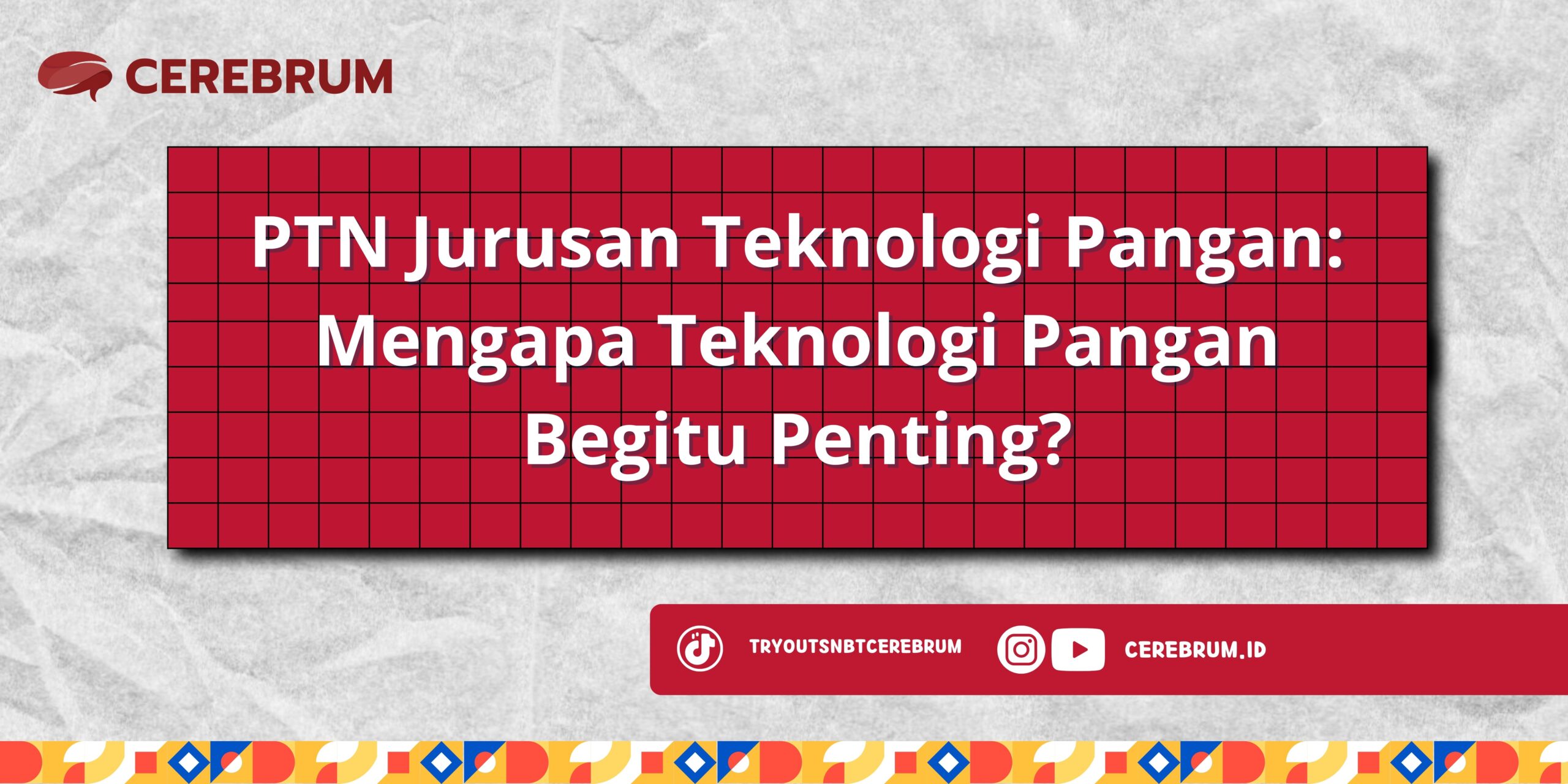 ptn jurusan teknologi pangan