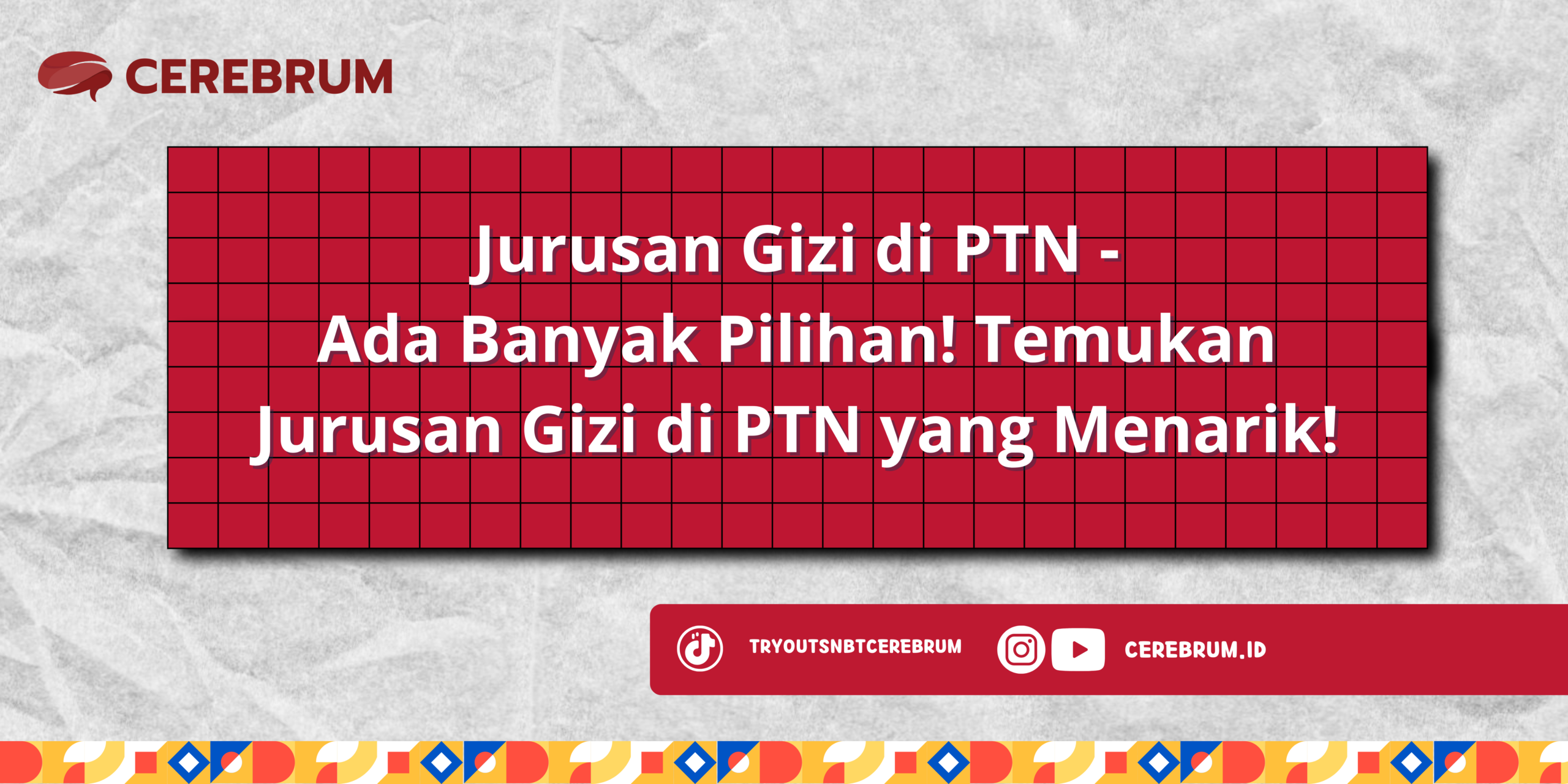 Jurusan Gizi di PTN