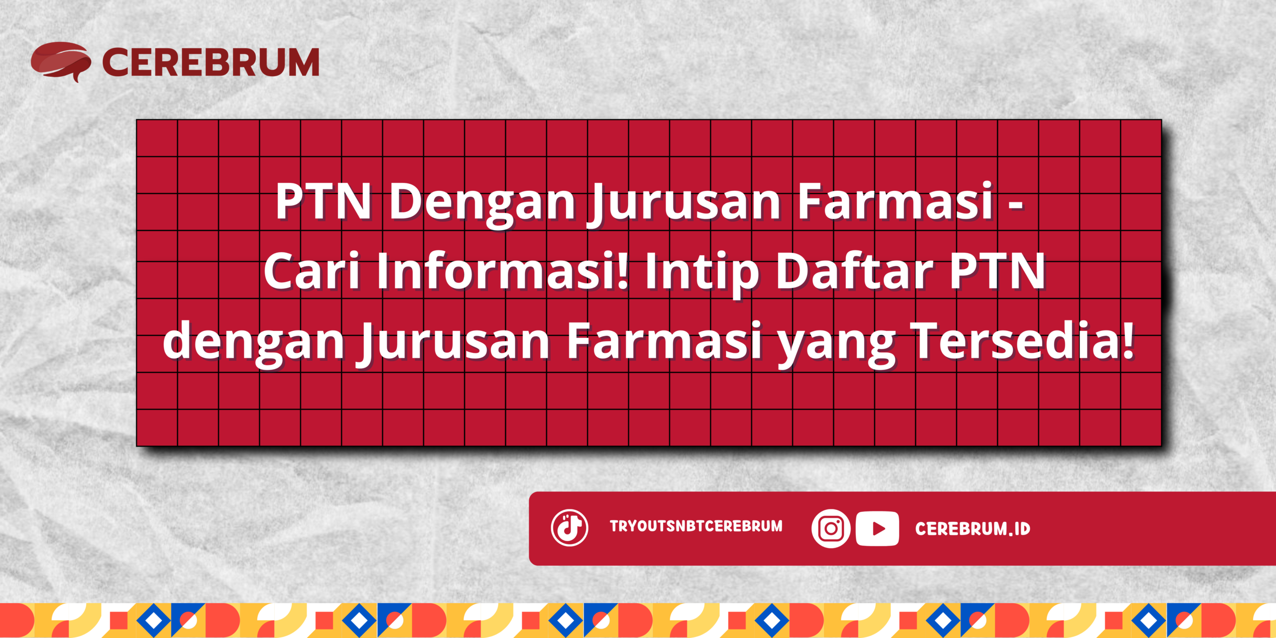 PTN Dengan Jurusan Farmasi