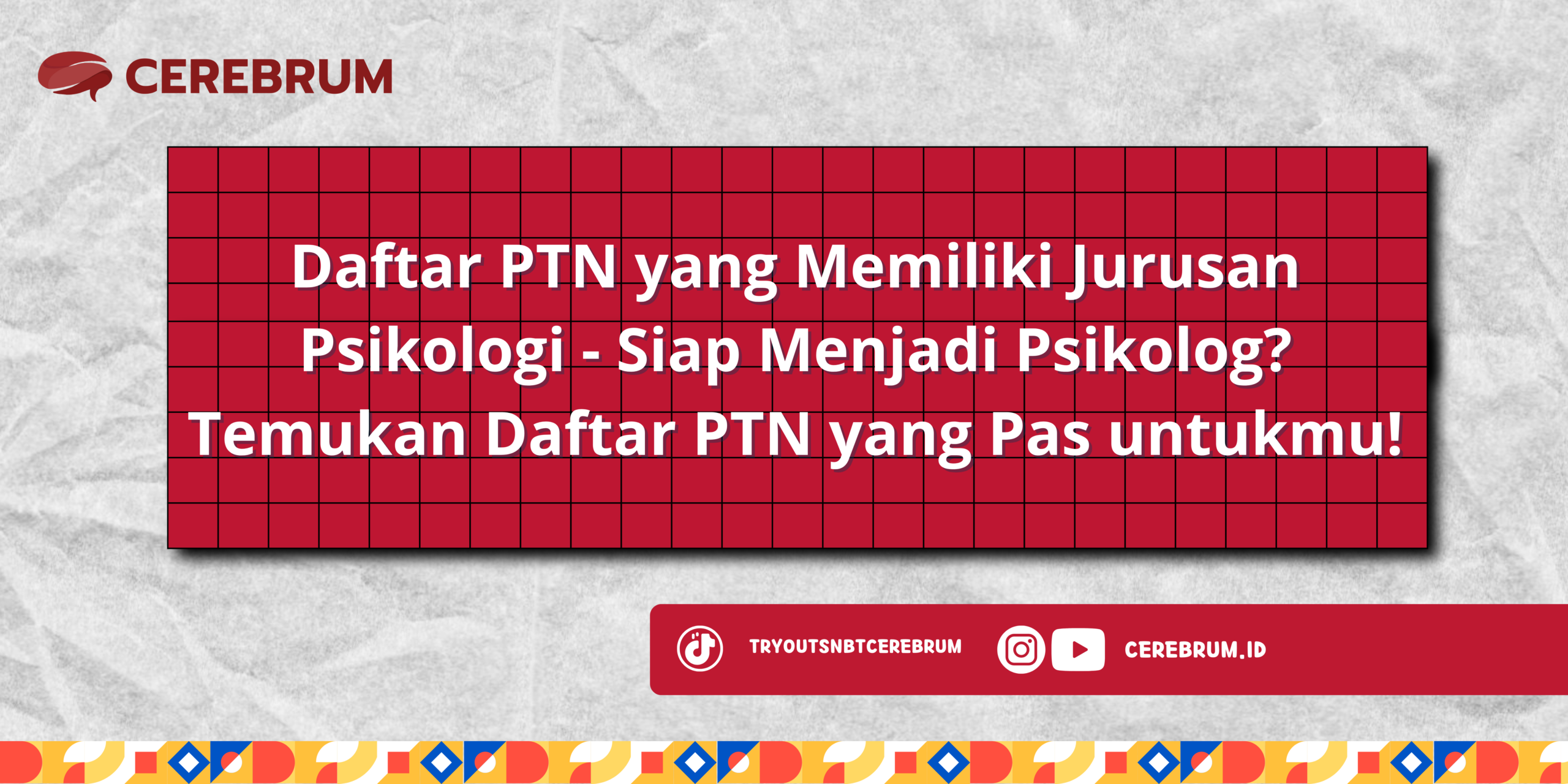 Daftar PTN yang Memiliki Jurusan Psikologi - Setiap perilaku manusia memiliki cerita yang menarik di baliknya. Dari keputusan sederhana hingga