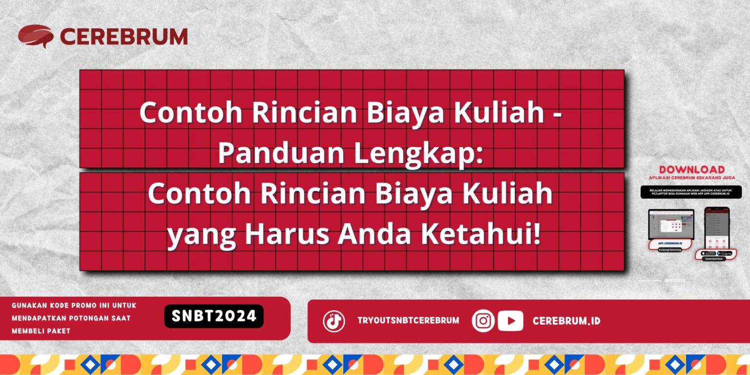 Kata Rincian Contoh Rincian Biaya Kuliah - Panduan Lengkap: Contoh Rincian..