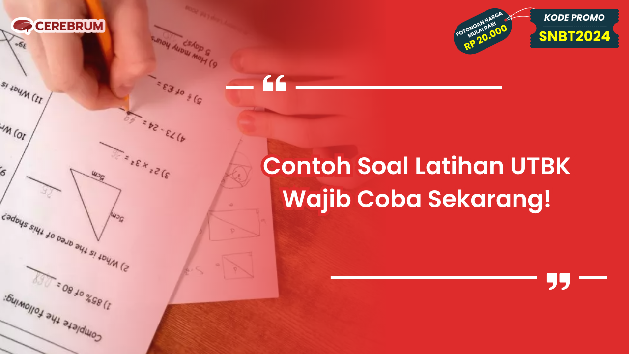 Contoh Soal Latihan UTBK