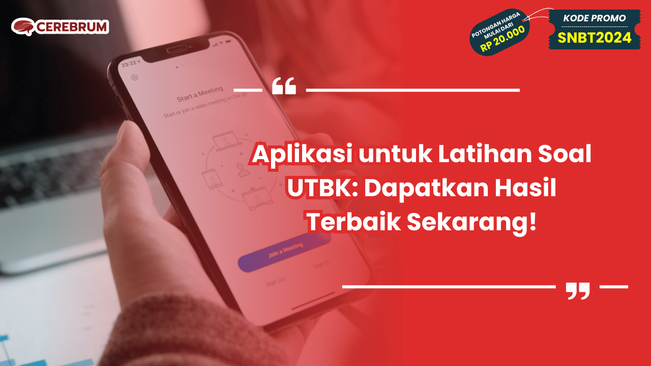 Aplikasi untuk Latihan Soal UTBK